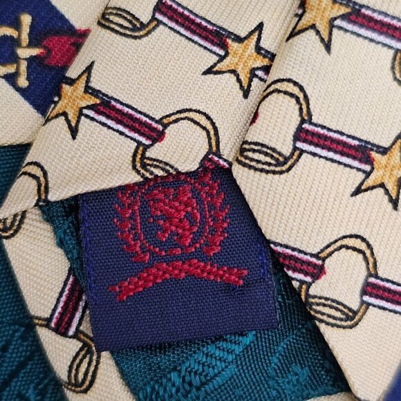 Tommy Hilfiger Vintage Silk Long Necktie - Picture 5 of 7